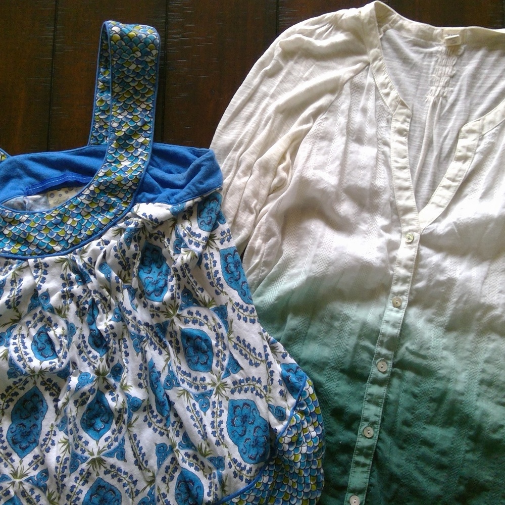 Lot of 2 Anthropologie Tops Size XS